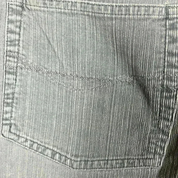 J. Jill Womens Pants Pale Gray/Blue 8 Corduroy Flare Button/Zip Belt Loops Soft - Picture 8 of 12